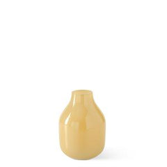 Hand Sprayed Small Yellow Glass Vases