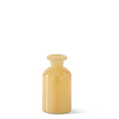 Hand Sprayed Small Yellow Glass Vases