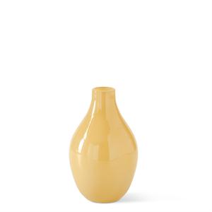 Hand Sprayed Small Yellow Glass Vases