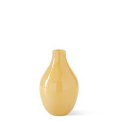 Hand Sprayed Small Yellow Glass Vases