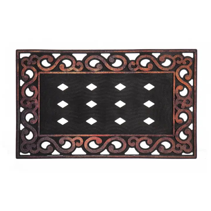 Variegated Scroll Sassafras Mat Tray, 30" X 18"
