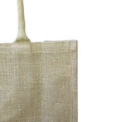 Customized Value Large Burlap Tote Bag With Your Logo/Text: Natural / 1-Color