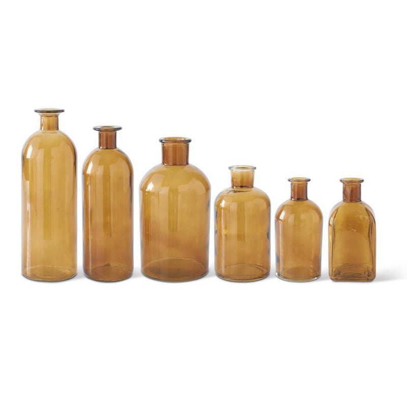 Amber Apothecary Bottles