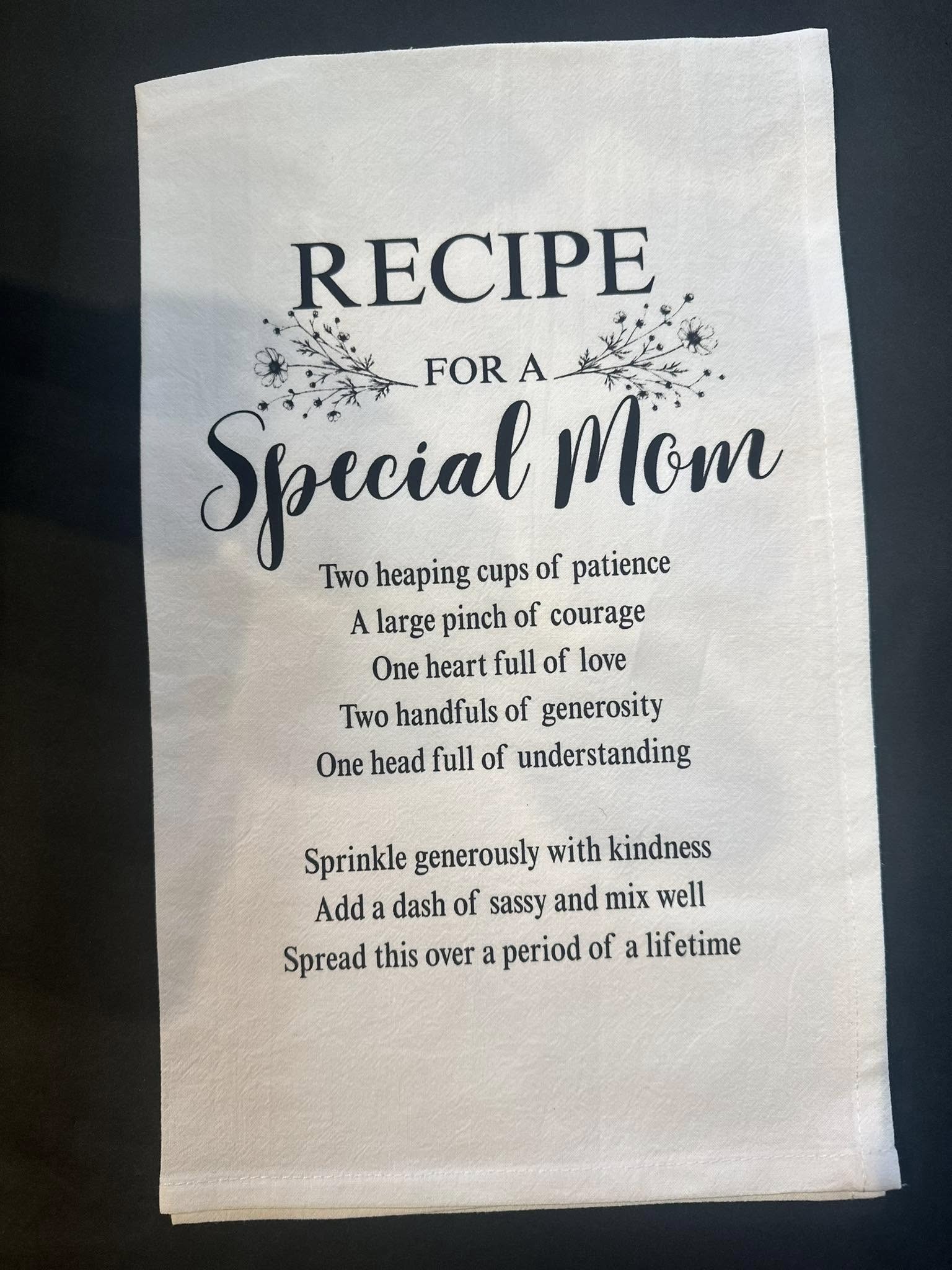 Mother's Themed Tea Towel