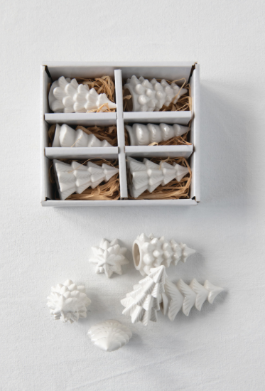 Stoneware Trees, Boxed Set of 6