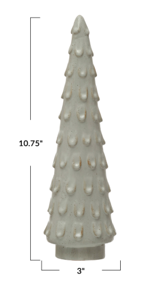 Stoneware Tree with Glaze