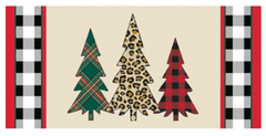Evergreen Sassafras Mixed Print Christmas Trees Interchangeable Entrance