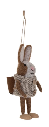 Handmade Wool Felt Forest Animal Ornament