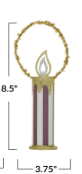 Vintage Reproduction Candle w/ LED Light