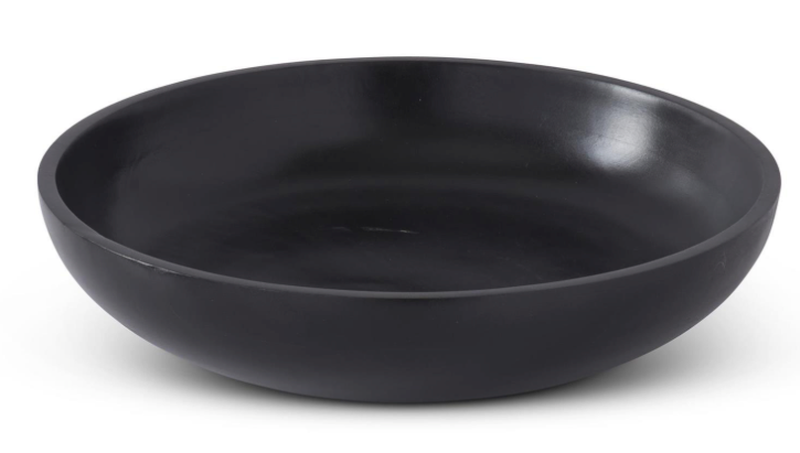 Handcrafted Black Wood Nesting Bowls