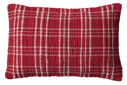 Hand Woven Recycled cotton Lumbar Pillow, 2 Styles