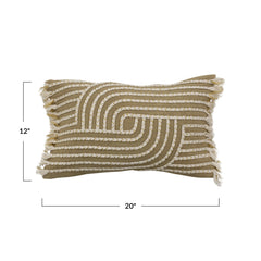 Cotton Slub Lumbar Pillow