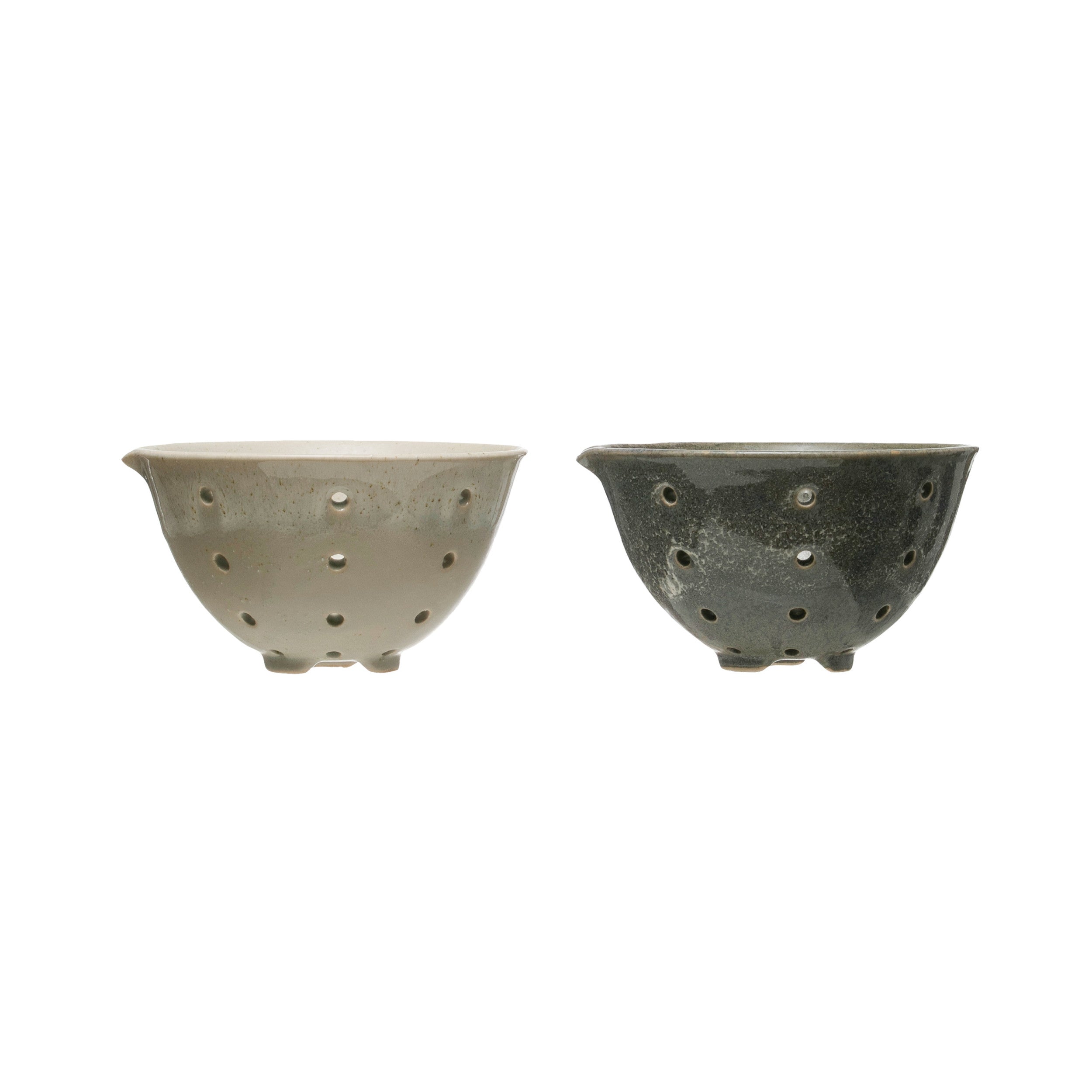 Stoneware Berry Bowl with Glaze