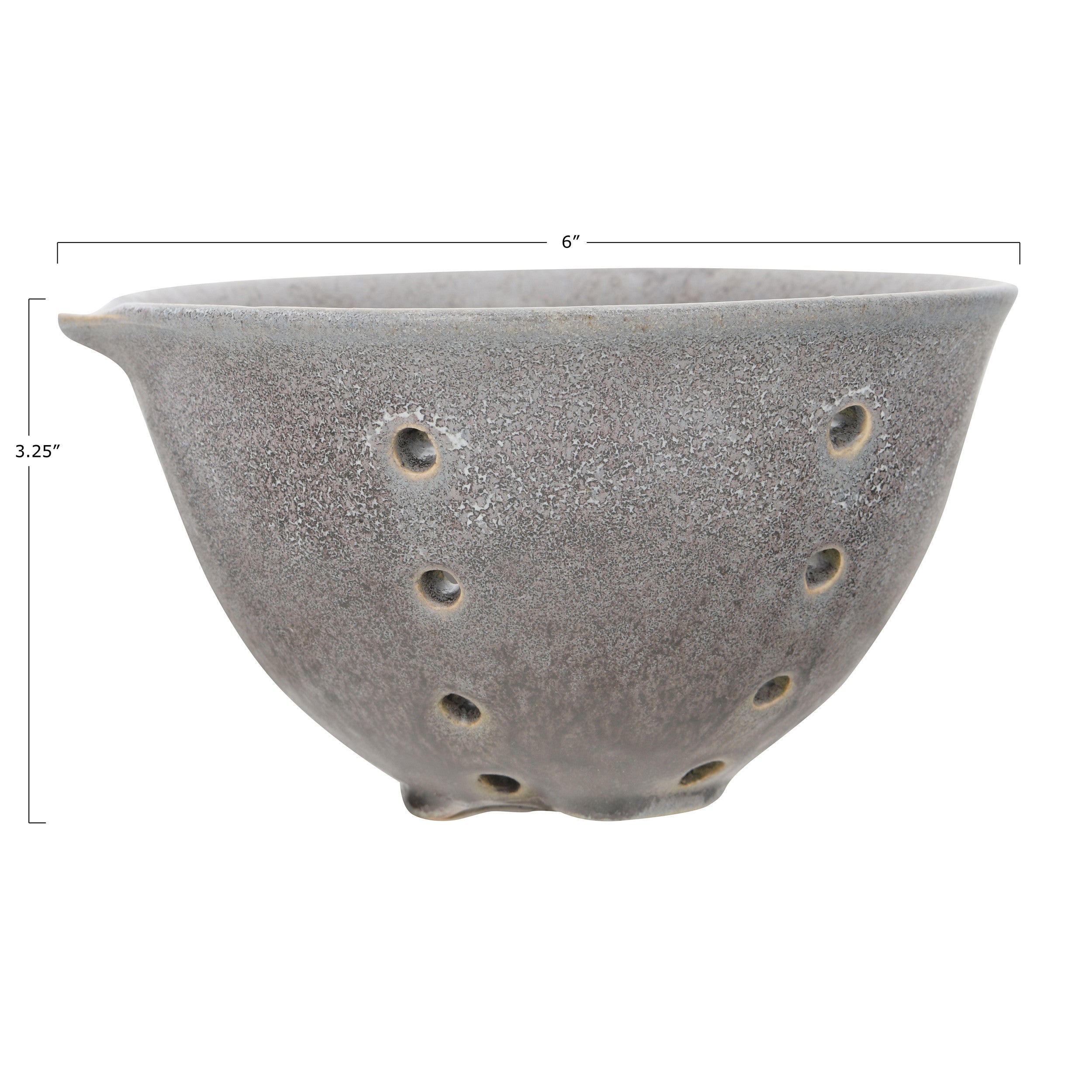 Stoneware Berry Bowl with Glaze