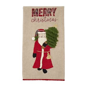 Embroidered Towel Christmas