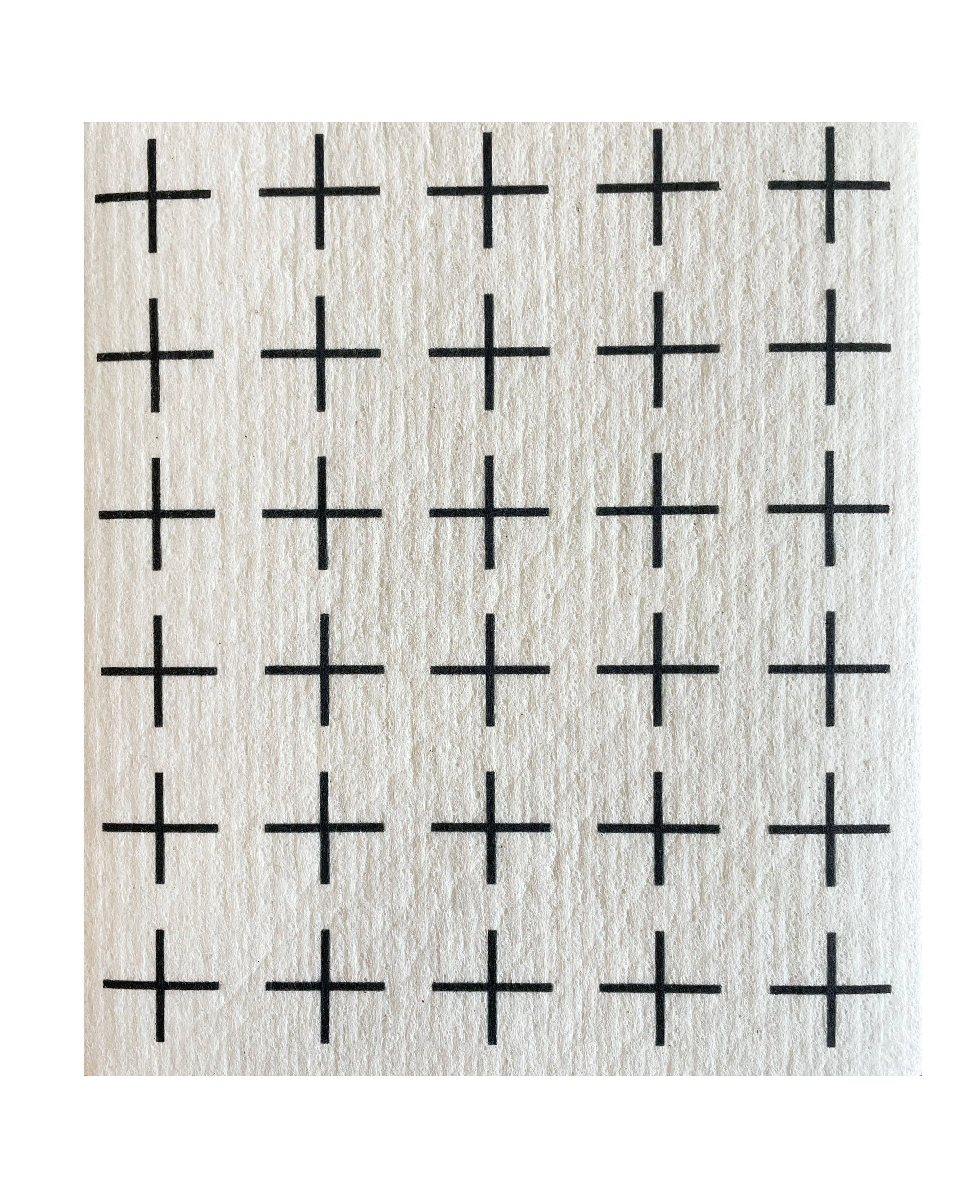 Swedish Dishcloth - B&W Scandi 1