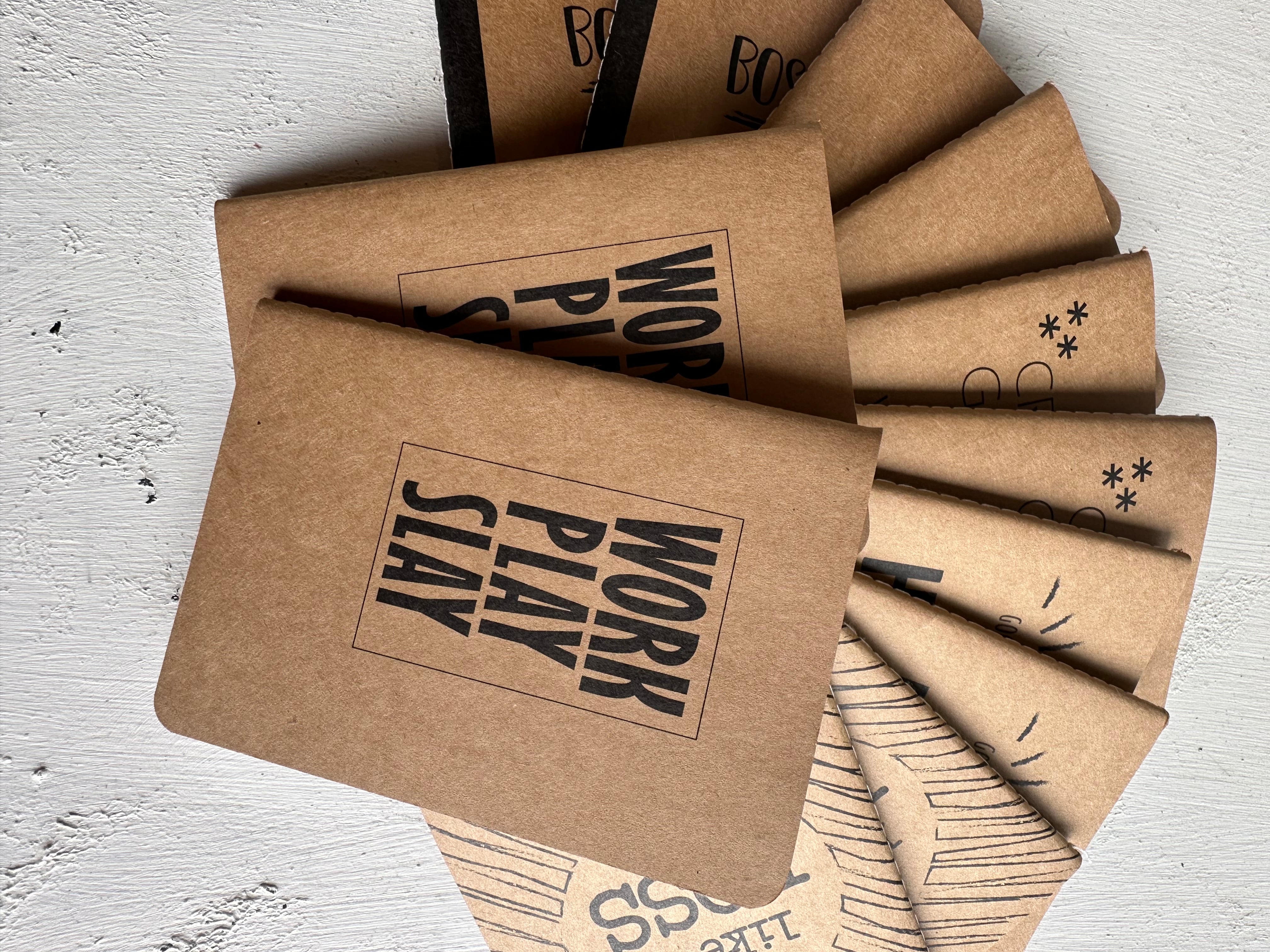Kraft Paper Motivational Notebook