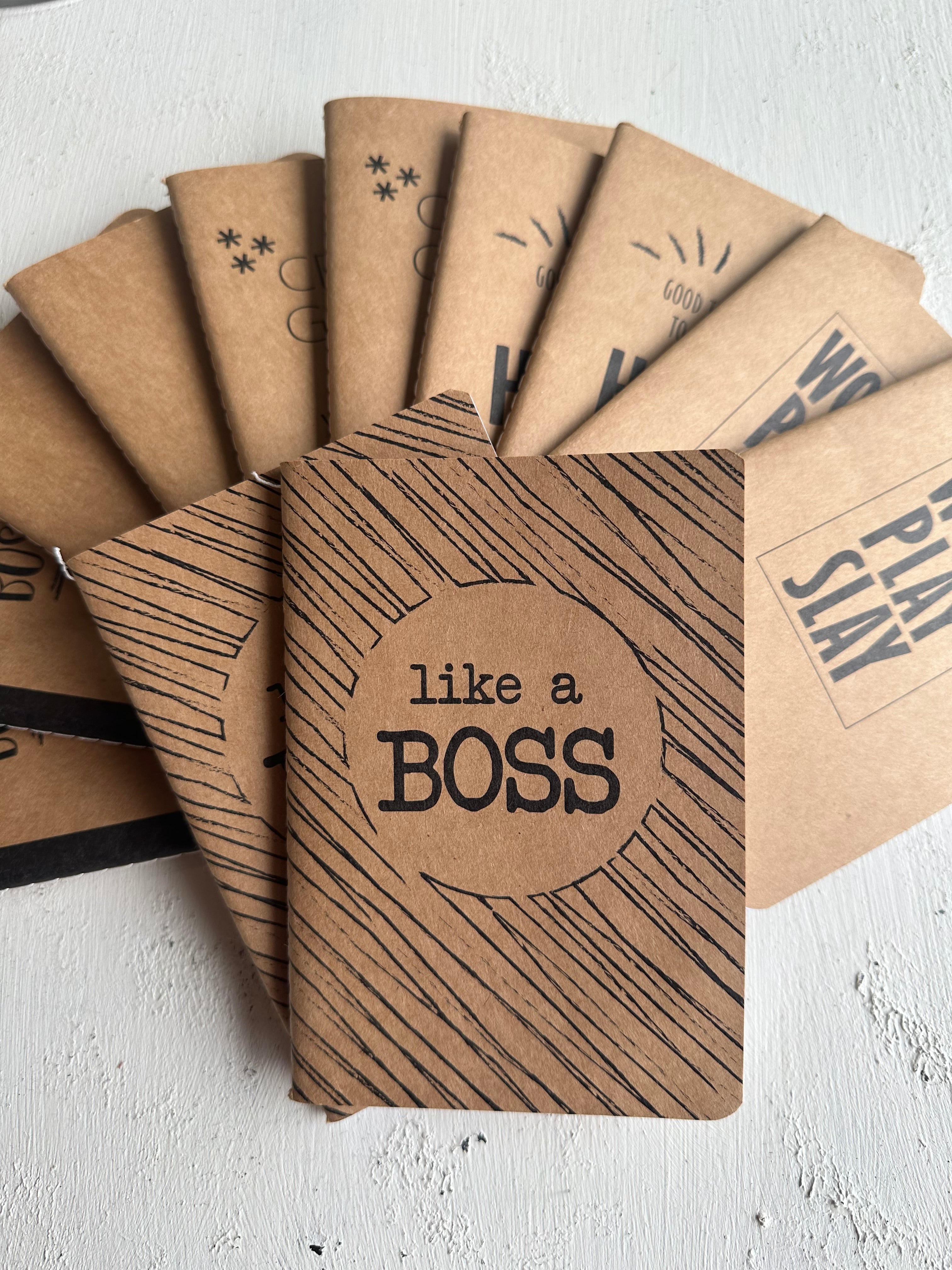 Kraft Paper Motivational Notebook