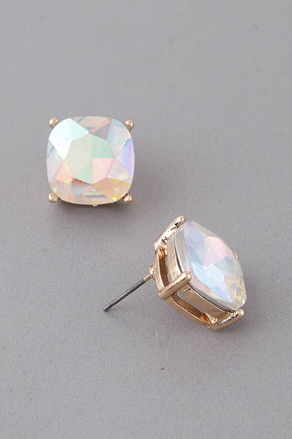 Cubic Crystal Stud Earrings