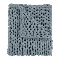 Chunky Knit Chenille Throw