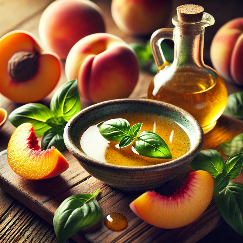 Peach Basil - White Balsamic Vinegar