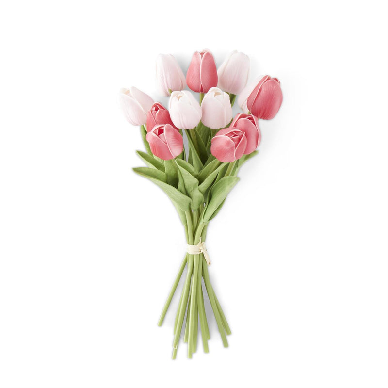 Pink/Rose Real Touch Mini Tulip Bundle