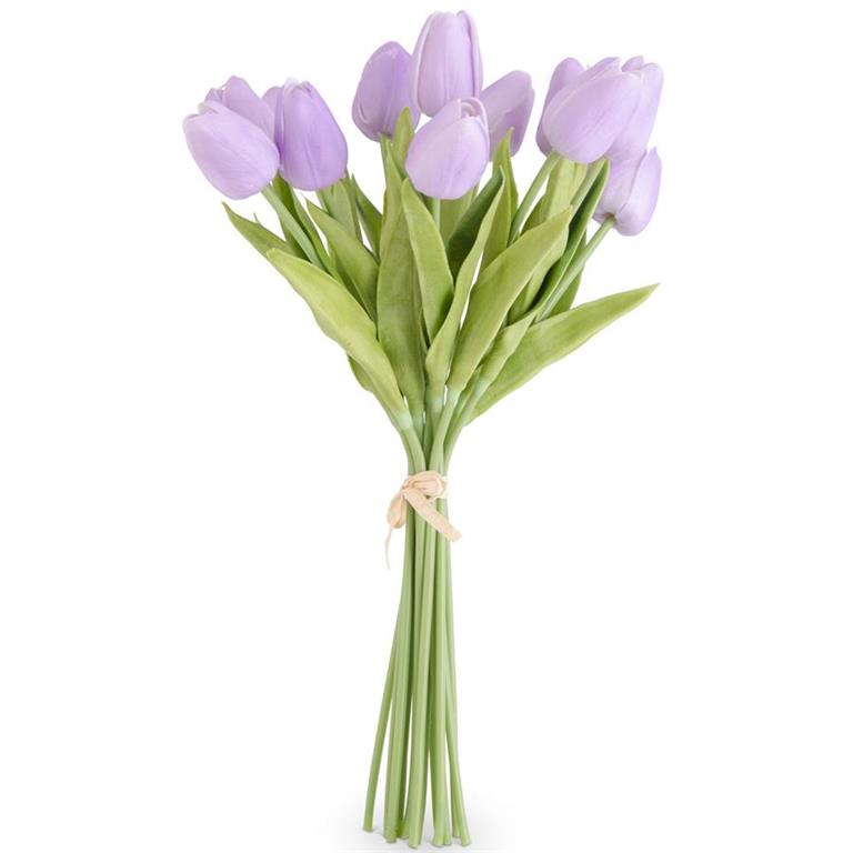 Light Purple Real Touch Mini Tulip Bundle