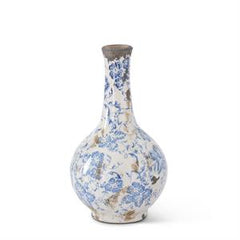 Blue and White Ceramic Bud Vases