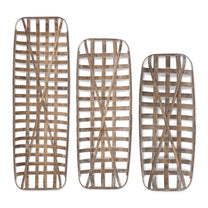 Rectangular Bamboo Woven Slat Trays
