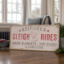 Reindeer Sleigh Rides Sign