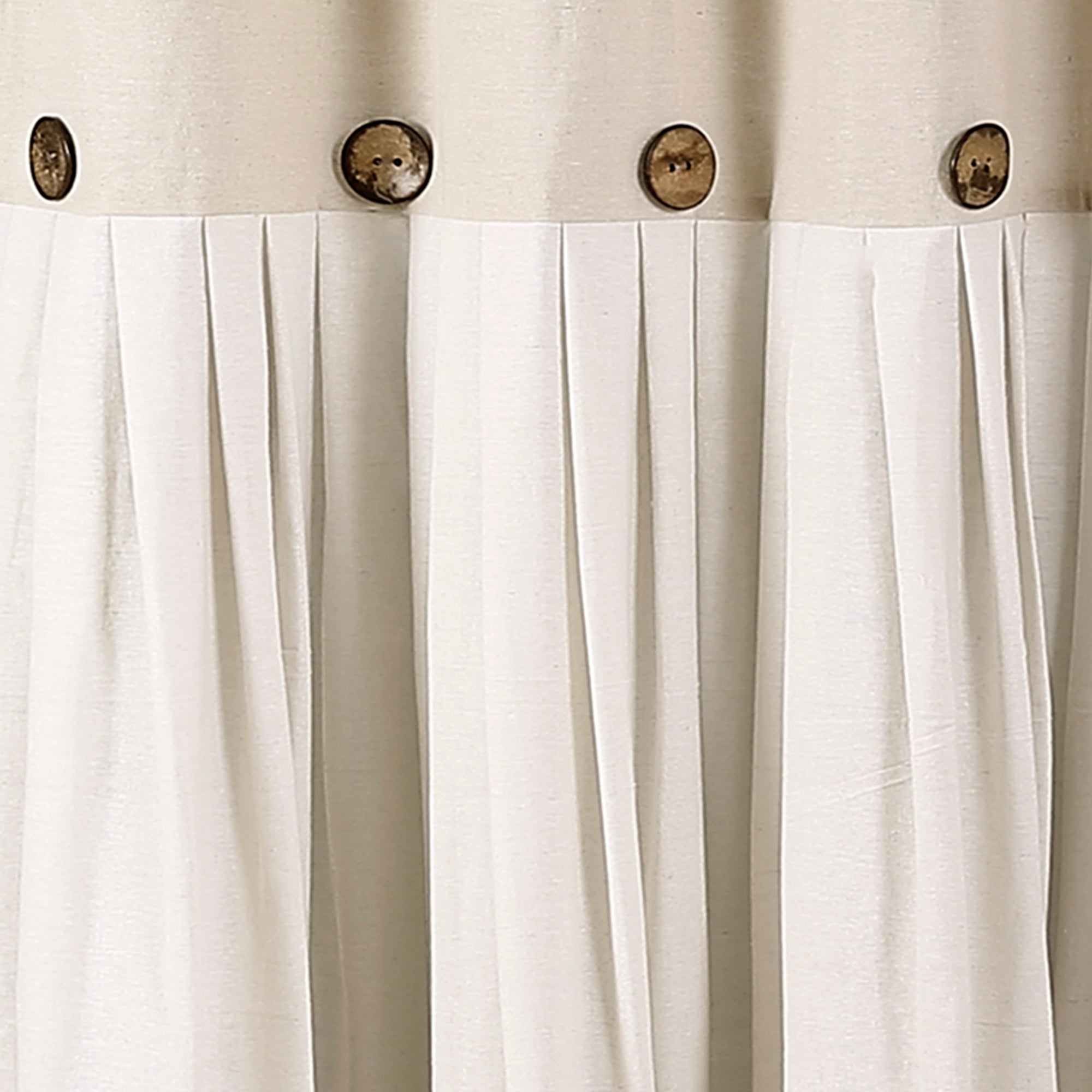 Linen Button Shower Curtain