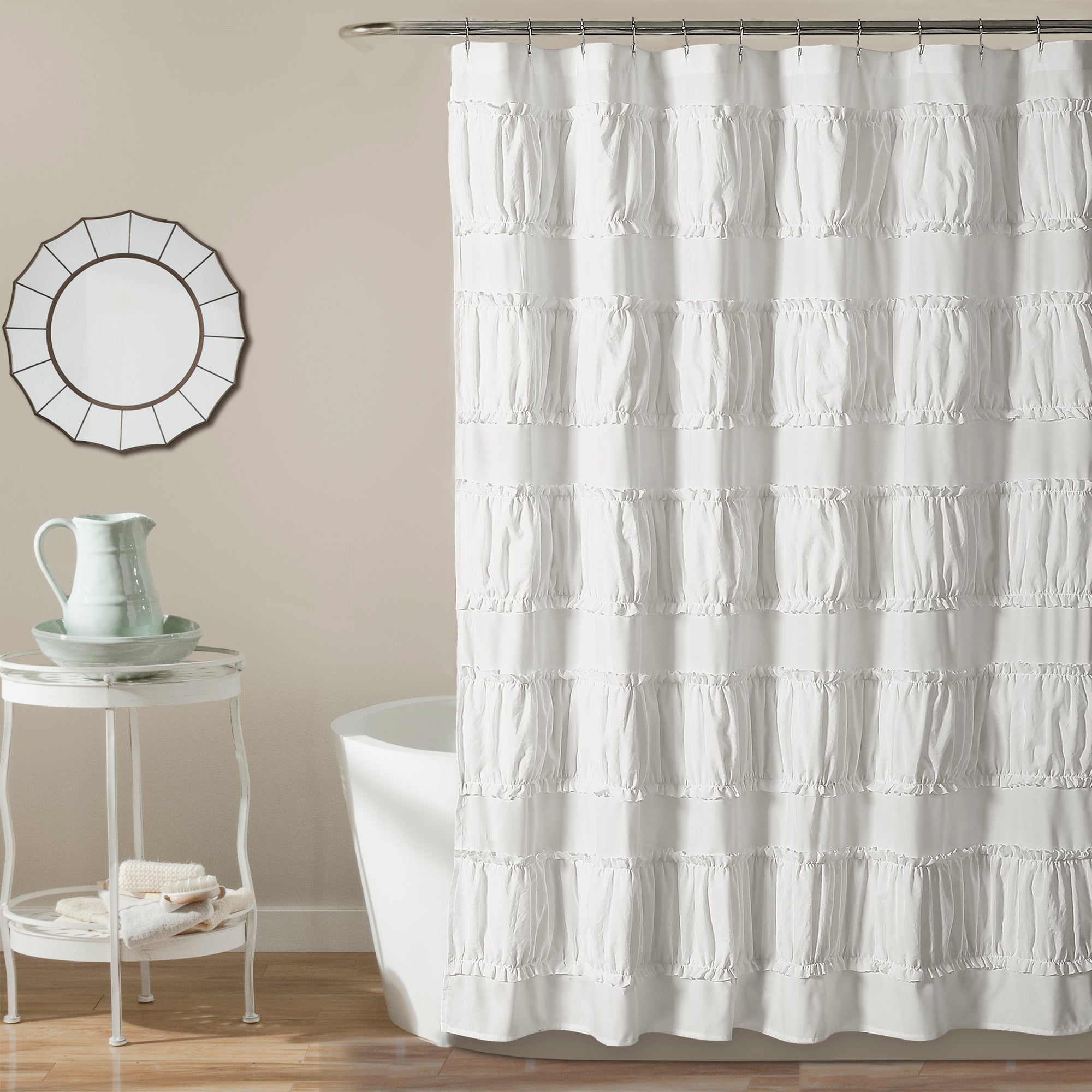 Nova Ruffle Shower Curtain