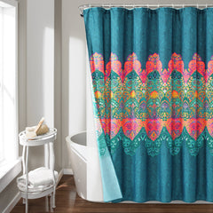 Boho Chic Shower Curtain 14 Piece Complete Set