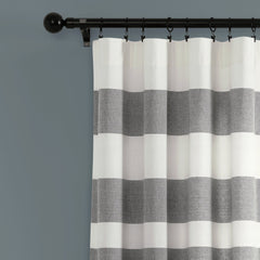 Cape Cod Stripe Yarn Dyed Cotton Window Curtain Panel Set