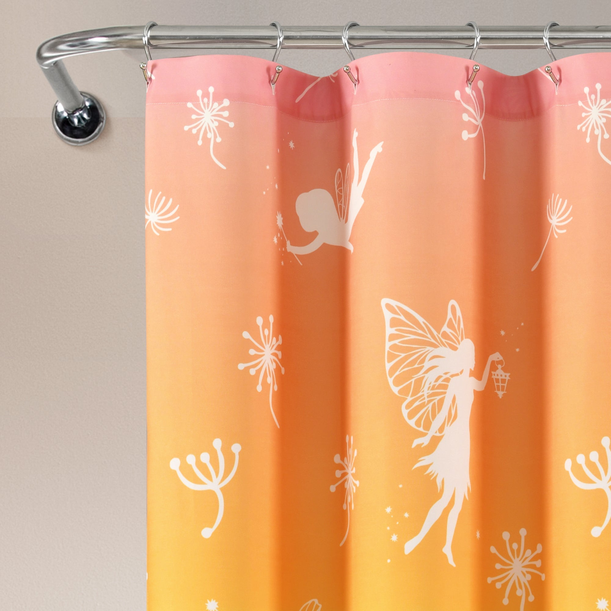 Dandelion Fairy Ombre Shower Curtain