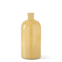 Hand Sprayed Yellow Glass Bottles