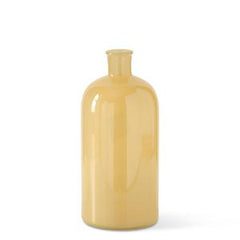 Hand Sprayed Yellow Glass Bottles