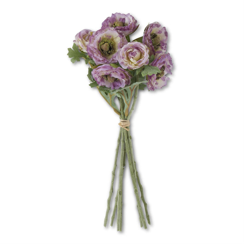 Purple Ranunculus Bundle w/Flocked Stem (7 Stems)