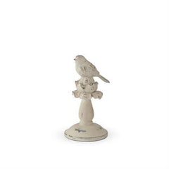 Weathered Cream Bird & Artichoke Finials