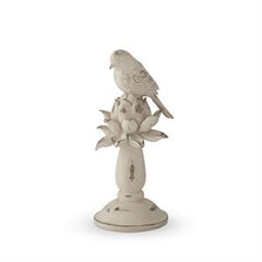 Weathered Cream Bird & Artichoke Finials