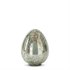 Rusted Aqua Mercury Glass Easter Egg