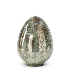 Rusted Aqua Mercury Glass Easter Egg