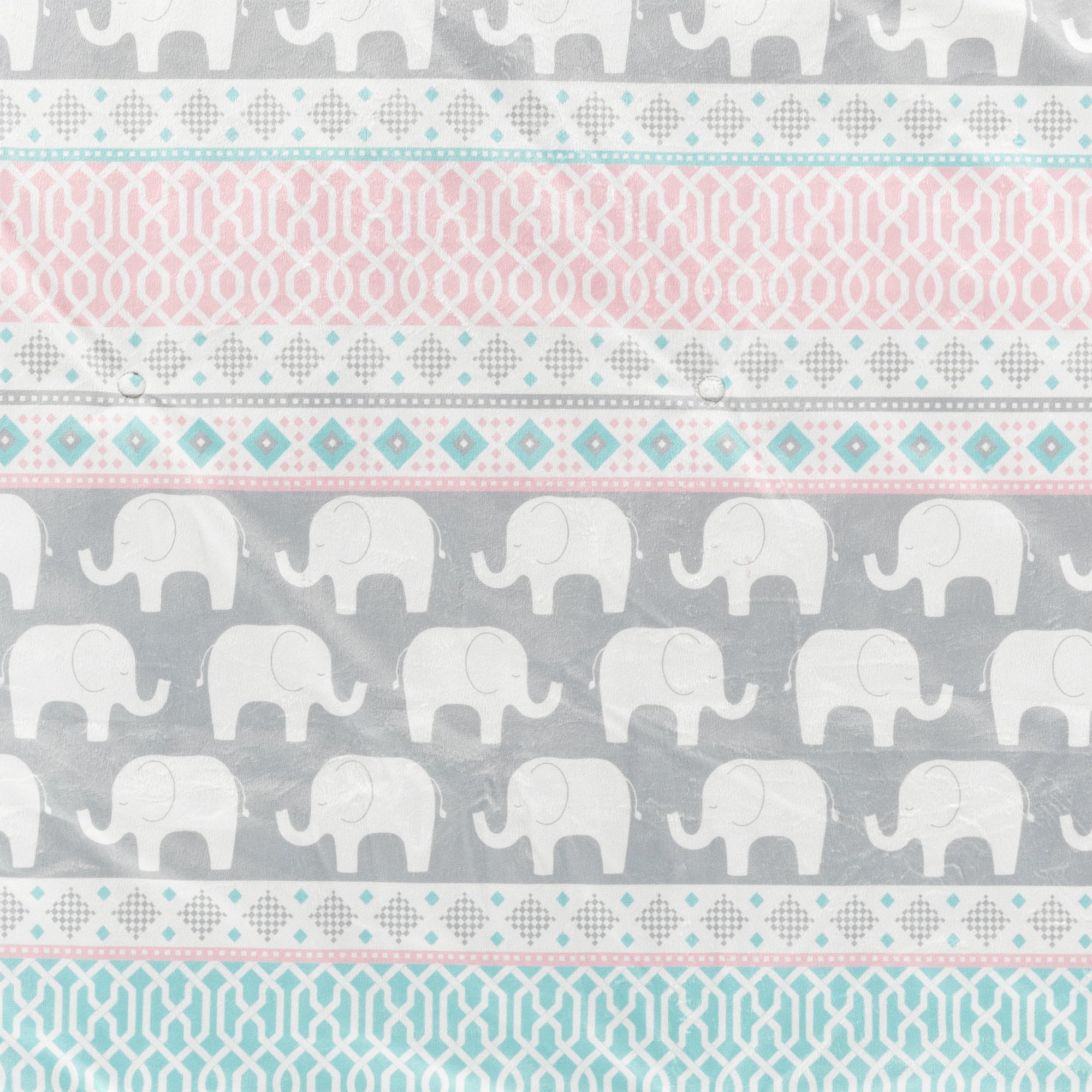 Elephant Stripe Soft & Plush Oversized Baby Blanket