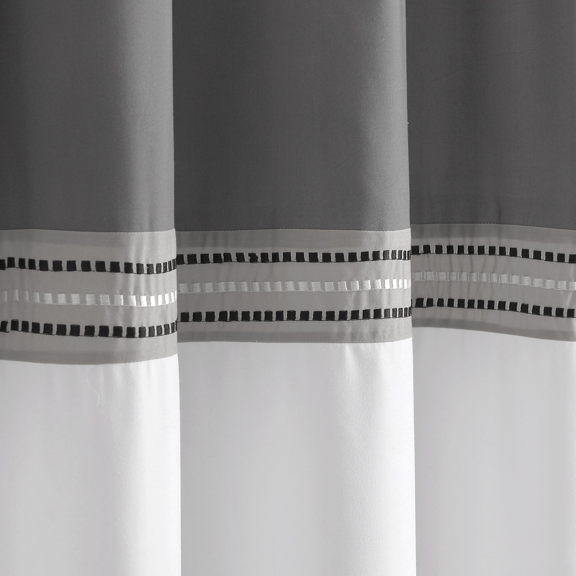 Terra Embroidery Shower Curtain
