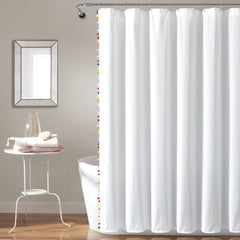 Pom Pom Shower Curtain