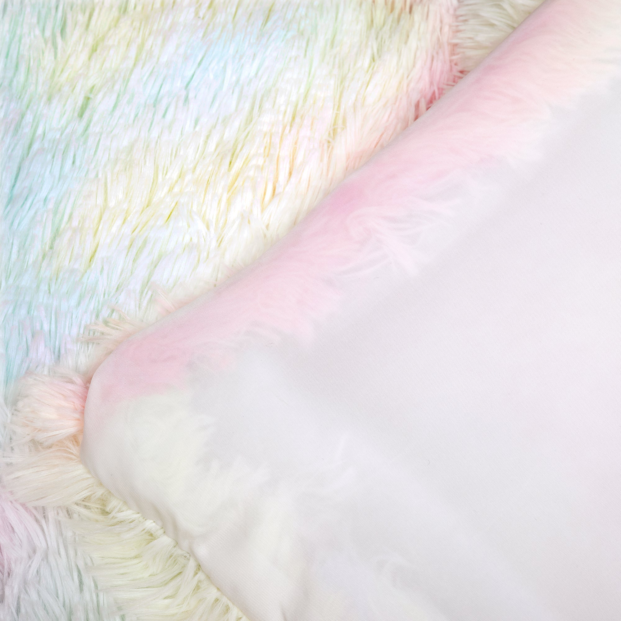 Emma Cozy Ultra Soft Rainbow Faux Fur Comforter Set