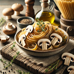 Mushroom Fettuccine Pasta