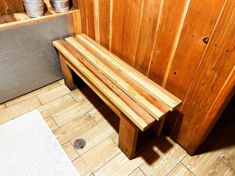 Sauna Redwood Bench