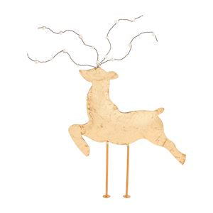 Gold Tin Deer Sitter