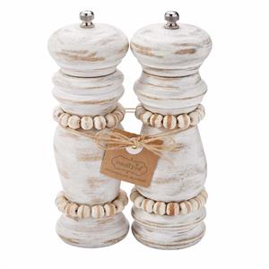 Beaded Salt/Pepper Grinder Set